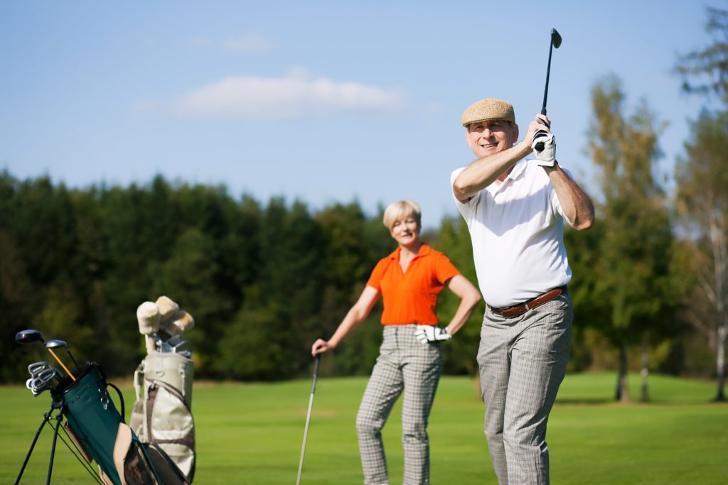 Retirees Golfing