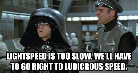 spaceballs ludicrous speed