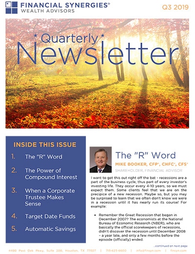 newsletter 2019 q3