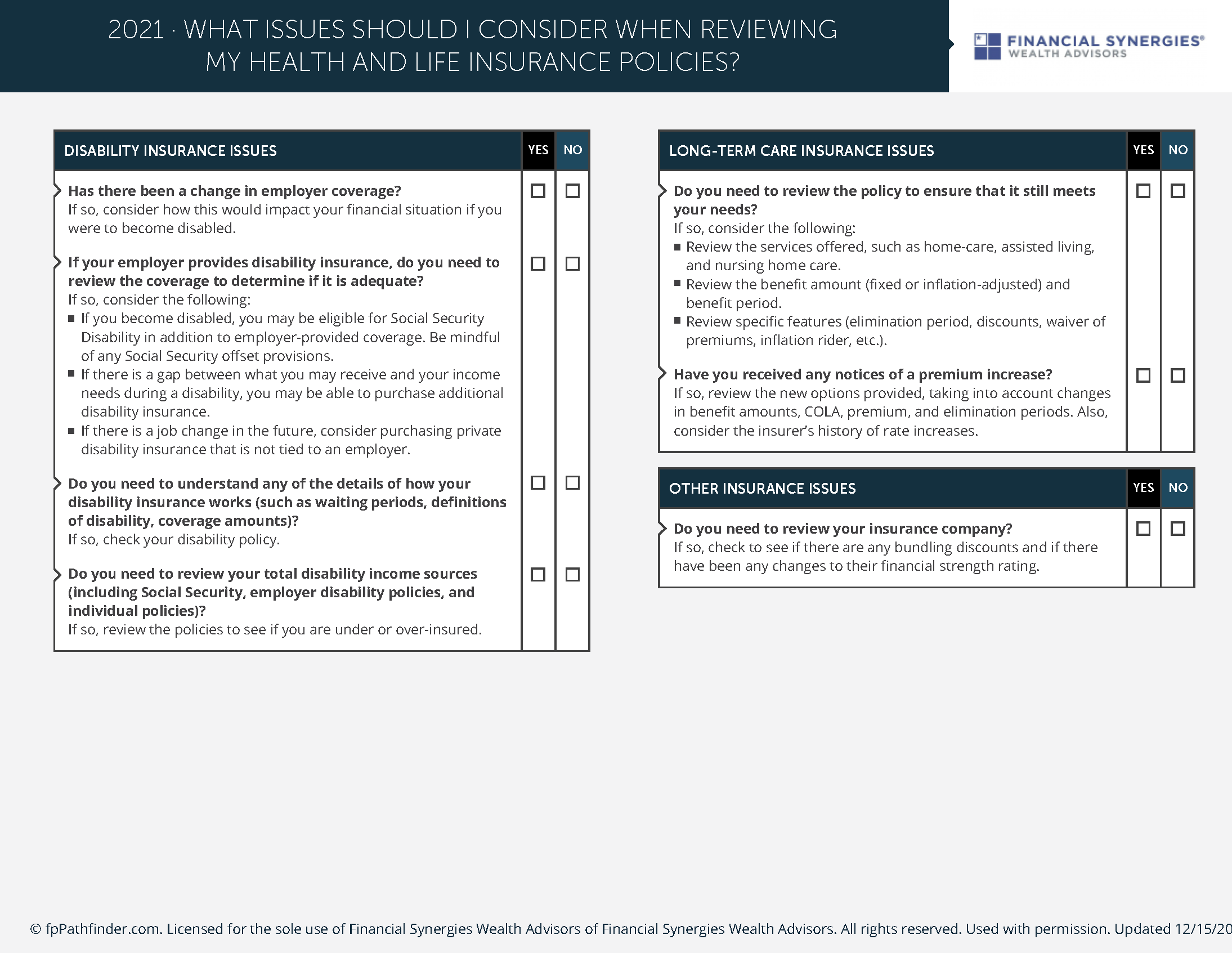 What Should I Consider When Reviewing Health and Life Insurance Policies?