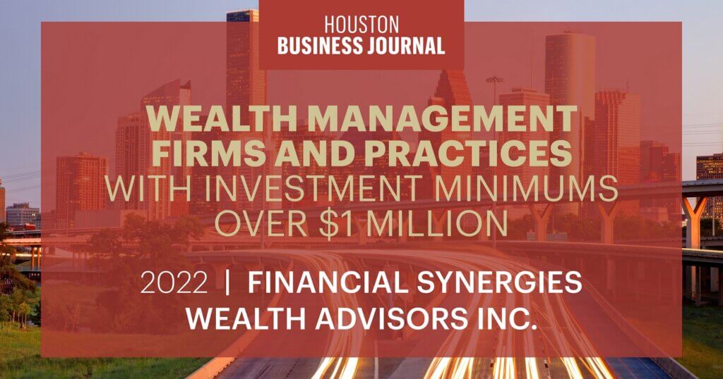 Houston Business Journal: Top Wealth Management Firm 2022